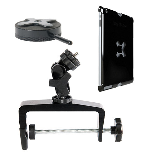 Tether Tools Wallee Case for 2nd Gen iPad, Connect Lite Mounting Bracket and EasyGrip XL Kit (Black)