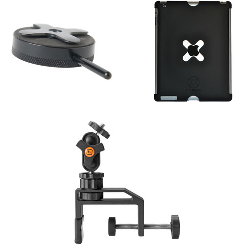 Tether Tools Wallee Case for 3rd/4th Gen iPad, Connect Lite Mounting Bracket and EasyGrip LG Kit (Black)