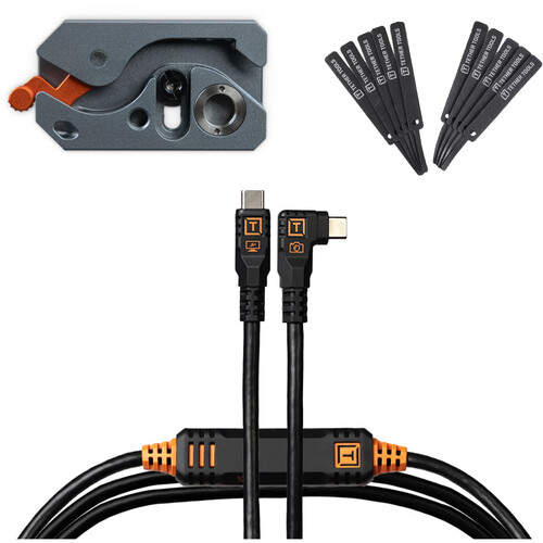 Tether Tools LeverLock Plus and Cable Kit (15', Black)