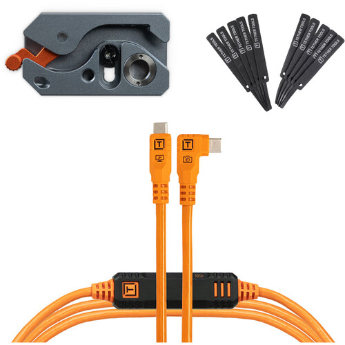 Tether Tools LeverLock Plus and Cable Kit (15', Orange)