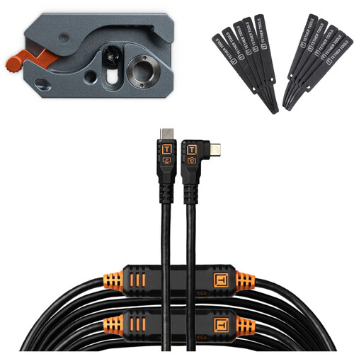 Tether Tools LeverLock Plus and Cable Kit (31', Black)
