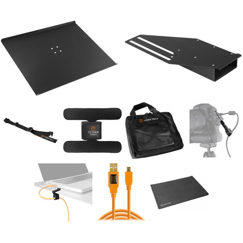 Tether Tools Pro Tethering Kit with 15' Orange USB 2.0 Mini B Cable