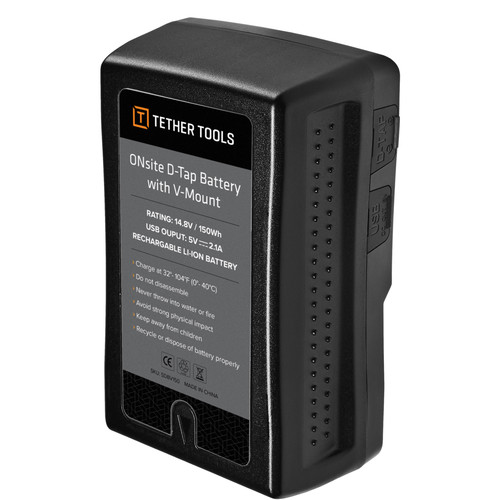 Tether Tools ONsite D-Tap Battery with V-Mount (UK)