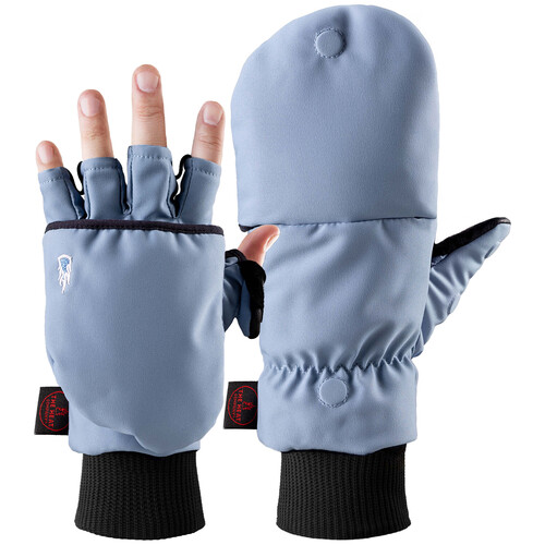 The Heat Company Heat 2 Softshell Mitten Gloves (Size 7, Alpine Blue)