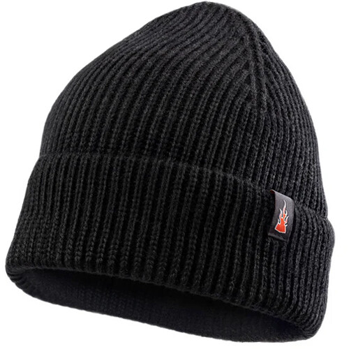 The Heat Company Merino Beanie (Black)