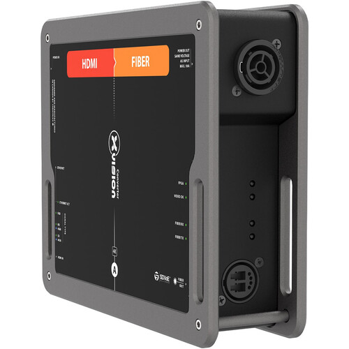 Theatrixx Technologies HDMI 2.0 to Fiber xVision Converter with GbE, PC TRUE1 In/Thru (Single-Mode, OpticalCON DUO)