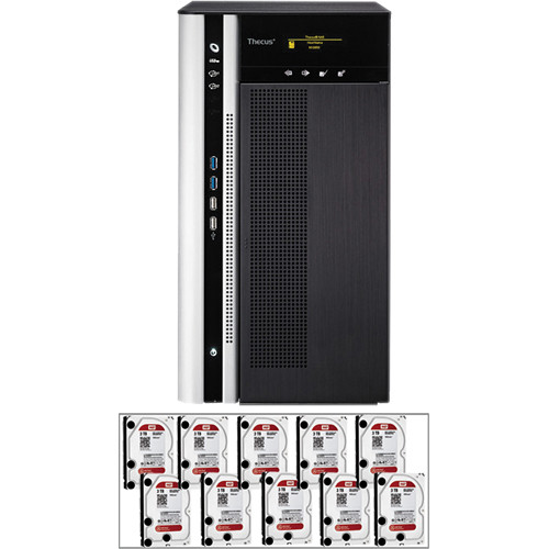 Thecus 30TB (10 x 3TB) TopTower N10850 NAS Server & Hard Drives Kit