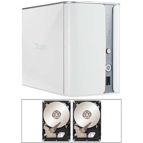 Thecus N2520 2-Bay NAS Server Kit (8TB)