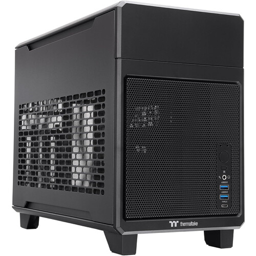 Thermaltake TR100 Mini Tower Mini-ITX Computer Chassis (Black)