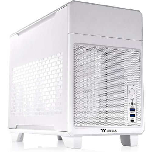 Thermaltake TR100 Mini Tower Mini-ITX Computer Chassis (Snow)