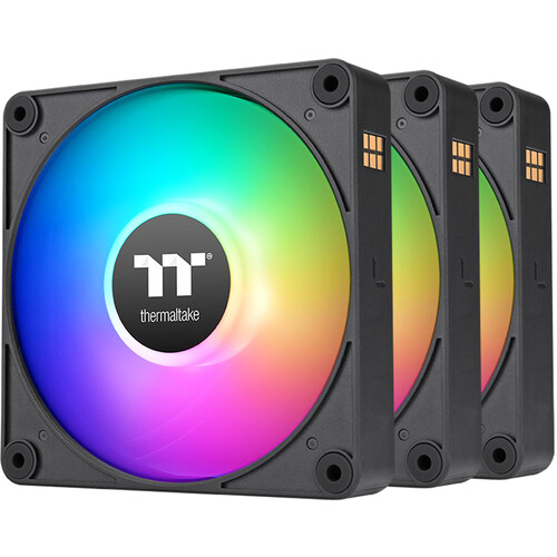 Thermaltake CT140 EX ARGB Sync PC 140mm Cooling Fan (3-Fan Pack, Black)