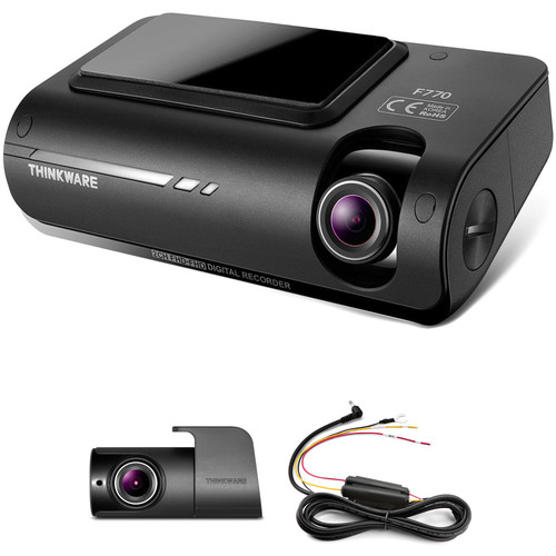 Thinkware F770 Wi-Fi Dash Cam with Rear View Camera & Hardwire Cable Kit