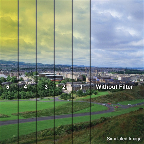 Tiffen 5.65 x 5.65" 2 Yellow Hard-Edge Graduated Filter