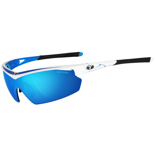 Tifosi Talos Sunglasses (Race Blue Frame - Clarion Blue, AC Red, Clear)