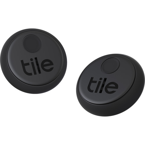 Tile Sticker Bluetooth Tracker (2-Pack, Black)