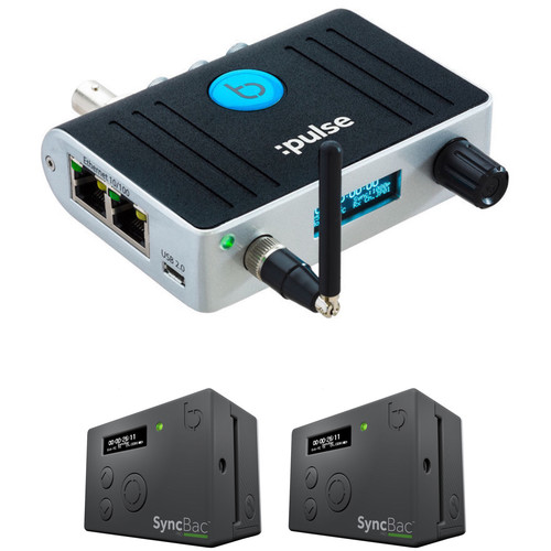 Timecode Systems :pulse with 2 x SyncBac PRO Sync Kit for GoPro HERO4 Black/Silver