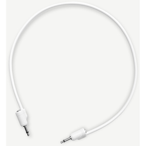 Tiptop Stackcable Shielded 3.5mm Eurorack Patch Cables (White, 19.7", 5-Pack)