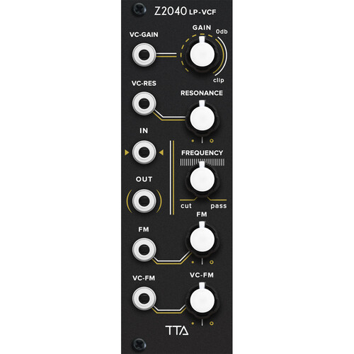 Tiptop Z2040 24 dB Low-Pass Filter Eurorack Module (8 HP, Black)