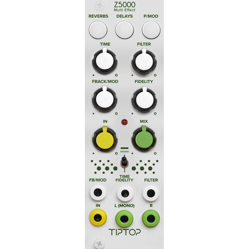 Tiptop Z5000 Multi-Effects Processor Eurorack Module (8 HP, White)