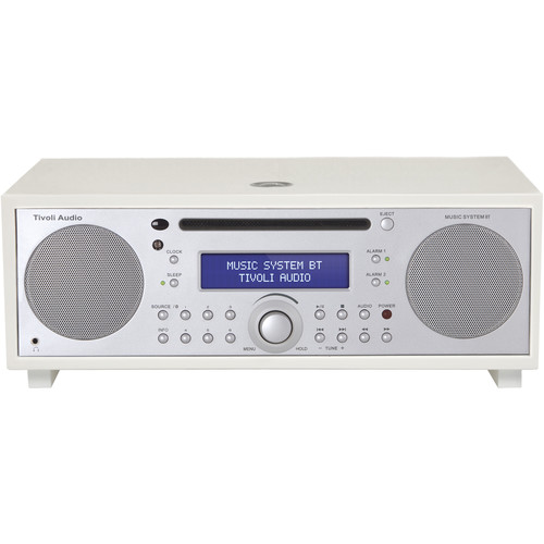 Tivoli Music System BT (Piano White/Silver) MSYBTWHT B&H Photo