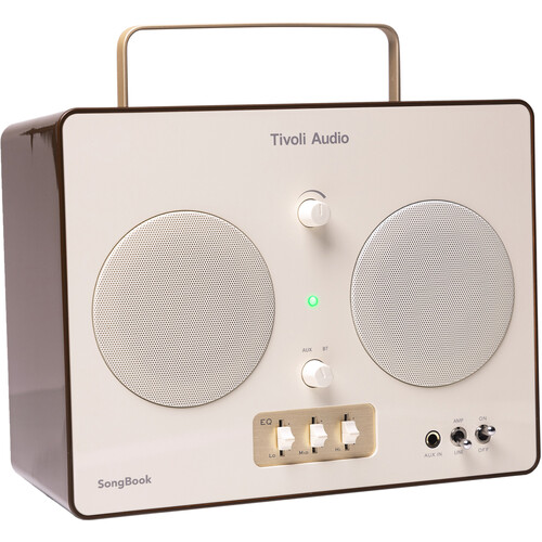 Tivoli SongBook Portable Bluetooth Speaker with Built-In Preamp (Cream/Brown)