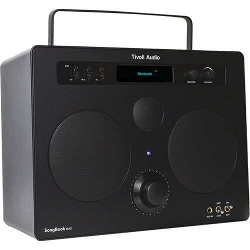 Tivoli SongBook MAX Portable Bluetooth Speaker with Built-In Preamp (Black)