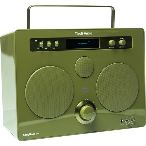Tivoli SongBook MAX Portable Bluetooth Speaker with Built-In Preamp (Green)