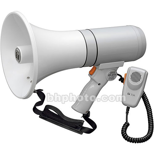 Toa Electronics ER-3215 15W Handheld Megaphone with Detachable Microphone (Gray)