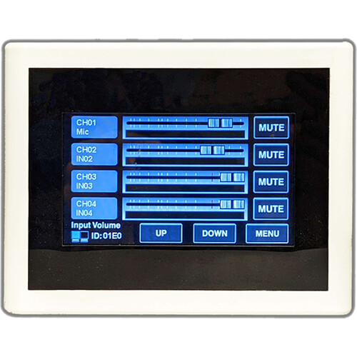Toa Electronics M-800RCT-AM Remote Control Panel with Touch Display for M-8080D (White)