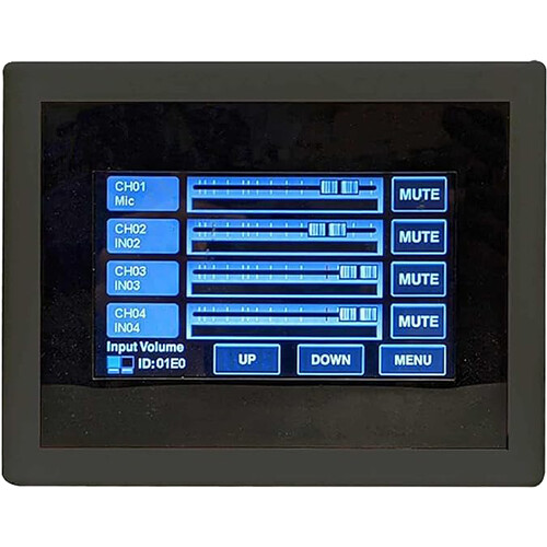 Toa Electronics M-800RCT-AM Remote Control Panel with Touch Display for M-8080D (Black)