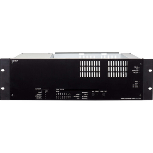 Toa Electronics VX-3016F Voice Alarm System Frame for 16 Zone / 2 Amp