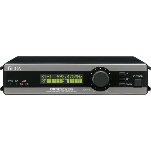 Toa Electronics WT-5800-AM RM1D00 True Diversity 64-Channel Wireless Tuner (Band M: 506 to 538 MHz)