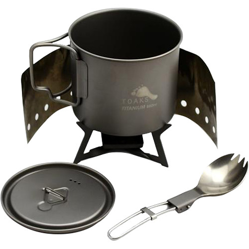Toaks Outdoor Ultralight Titanium Cooking System (550mL)