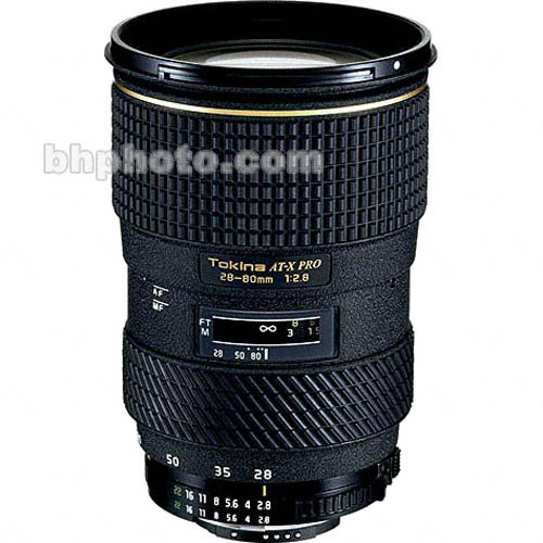 Tokina Zoom W/A-Telephoto AF 28-80mm f/2.8 AT-X 280AF Pro AF Lens