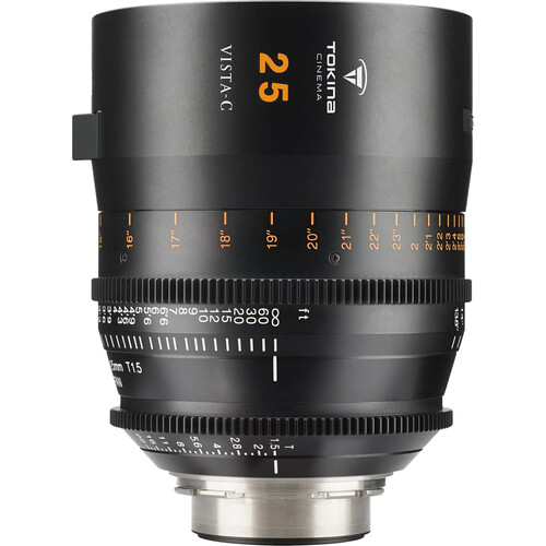 Tokina Vista-C 25mm T1.5 Prime Lens (ARRI PL, Feet)