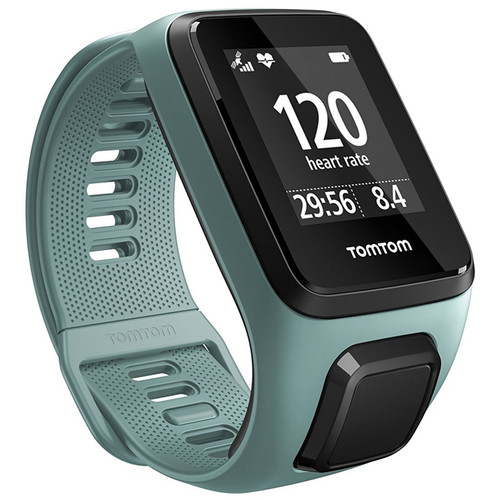 TomTom Spark 3 Cardio Fitness Tracker with Built-In Heart Rate Monitor (Aqua, Small)