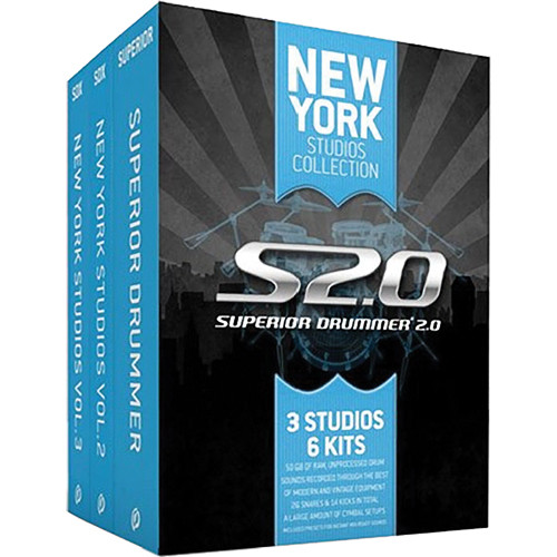 Toontrack New York Studios Collection - Superior Drummer 2.0 and New York Studios SDX Vol. 1, 2 & 3