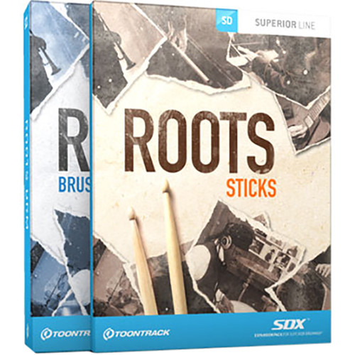 Toontrack Roots SDX Bundle - Sound Expansion for Superior Drummer (Boxed)