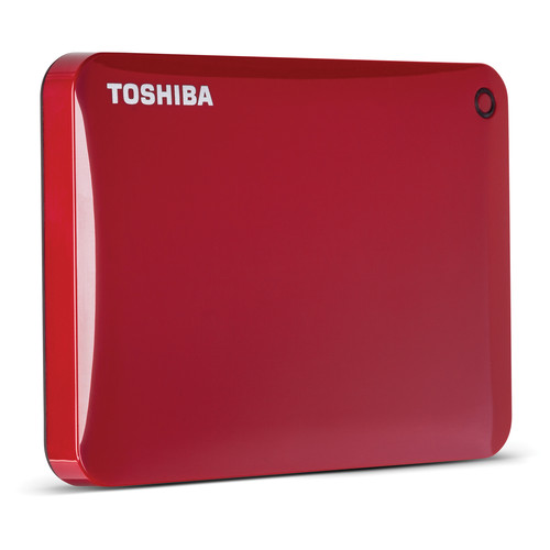 Toshiba 1TB Canvio Connect II Portable Hard Drive (Red)