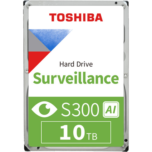 Toshiba 10TB S300 AI Surveillance SATA III 3.5" Internal HDD