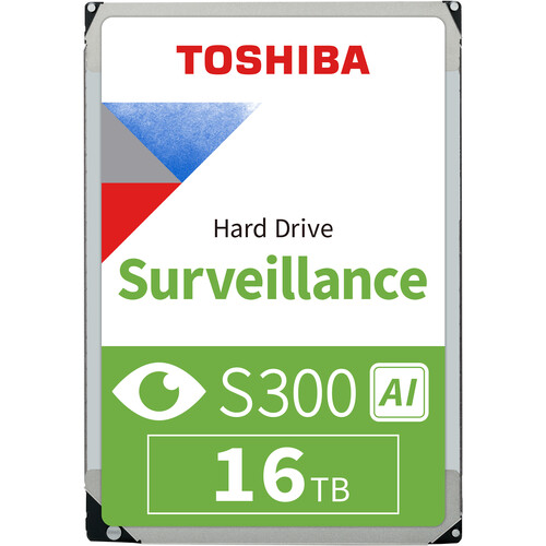 Toshiba 16TB S300 AI Surveillance SATA III 3.5" Internal HDD