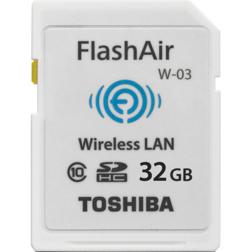 TOSHIBA FlashAir 32GB 第3世代 Toshiba 32GB FlashAir III Wireless SD Card PFW032U-1CCW B&H