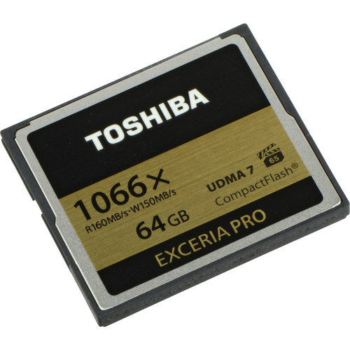 Toshiba 64GB CompactFlash Exceria Pro High Speed 1066x UDMA Memory Card
