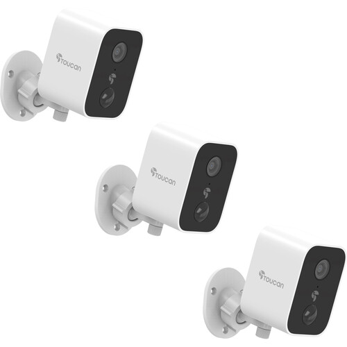 Toucan Scout 1080p Outdoor Wireless Security Camera with Night Vision (3-Pack)