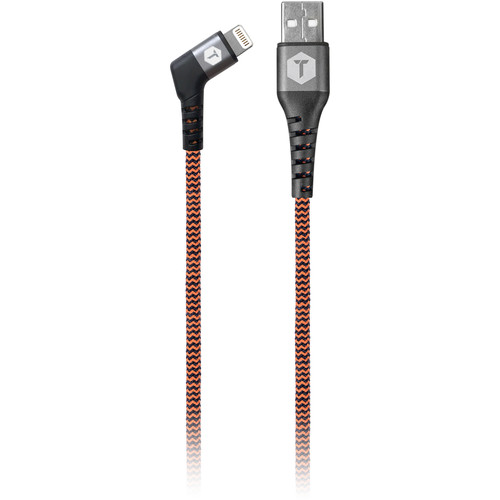 ToughTested USB-A to Lightning Male Charge & Sync Cable (6', Angled)
