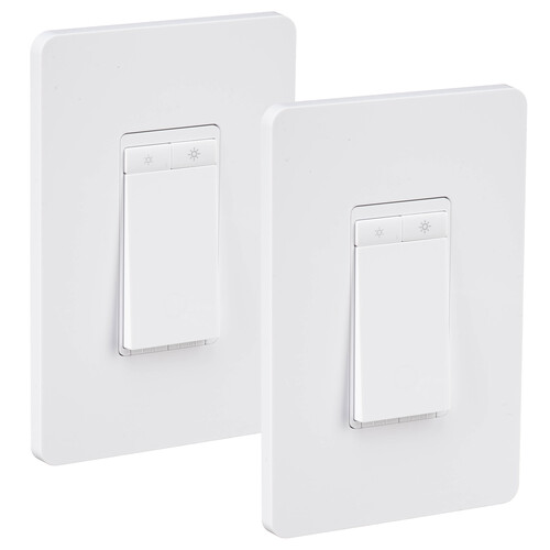 TP-Link Kasa Smart KS225 Wi-Fi Light Switch & Dimmer (Matter, 2-Pack)