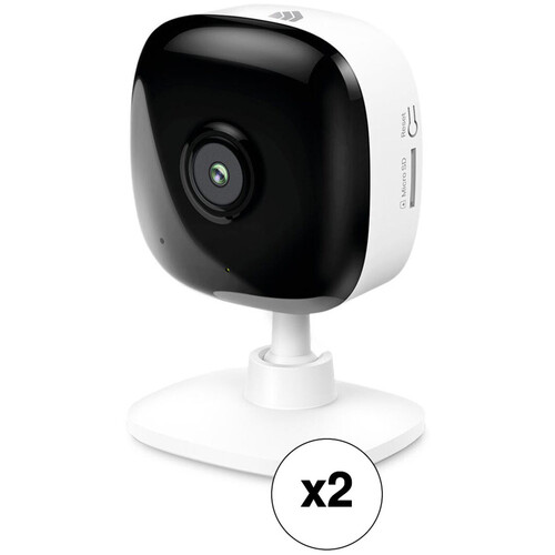 TP-Link KC400 Kasa Spot 4MP Indoor Wi-Fi Security Camera with Night Vision (2-Pack)