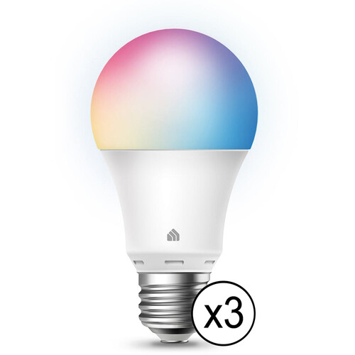 TP-Link KL125 Kasa Smart Wi-Fi Light Bulb (Multicolor, 3-Pack)
