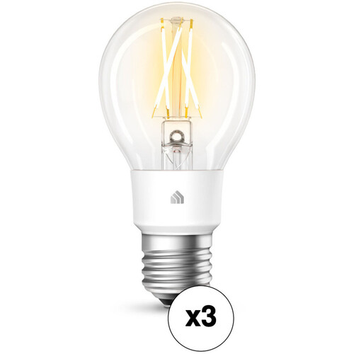 TP-Link KL50 Kasa Filament Smart Bulb (Soft White, 3-Pack)