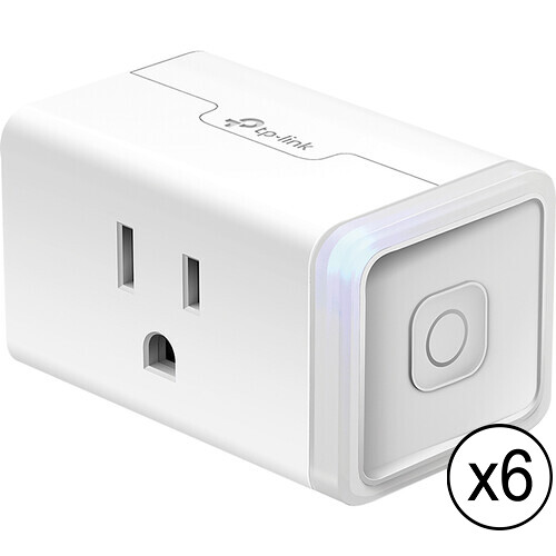 TP-Link KP125M Kasa Smart Wi-Fi Plug Slim with Energy Monitoring (6-Pack)